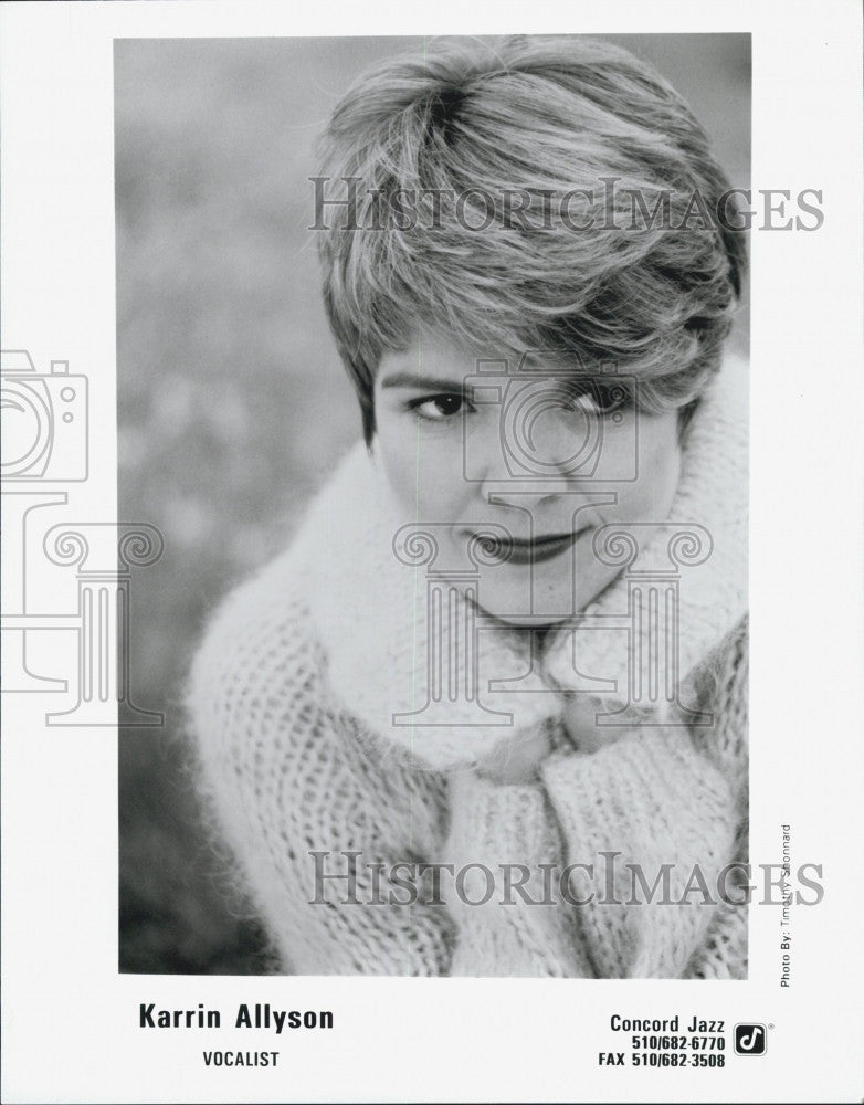 Press Photo Karrin Allyson, Singer - Historic Images