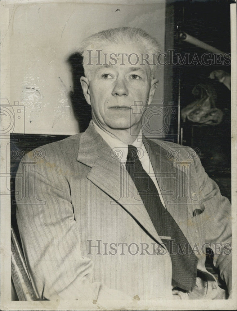 1950 Press Photo Dr Ralph Miller To Testify For State - Historic Images