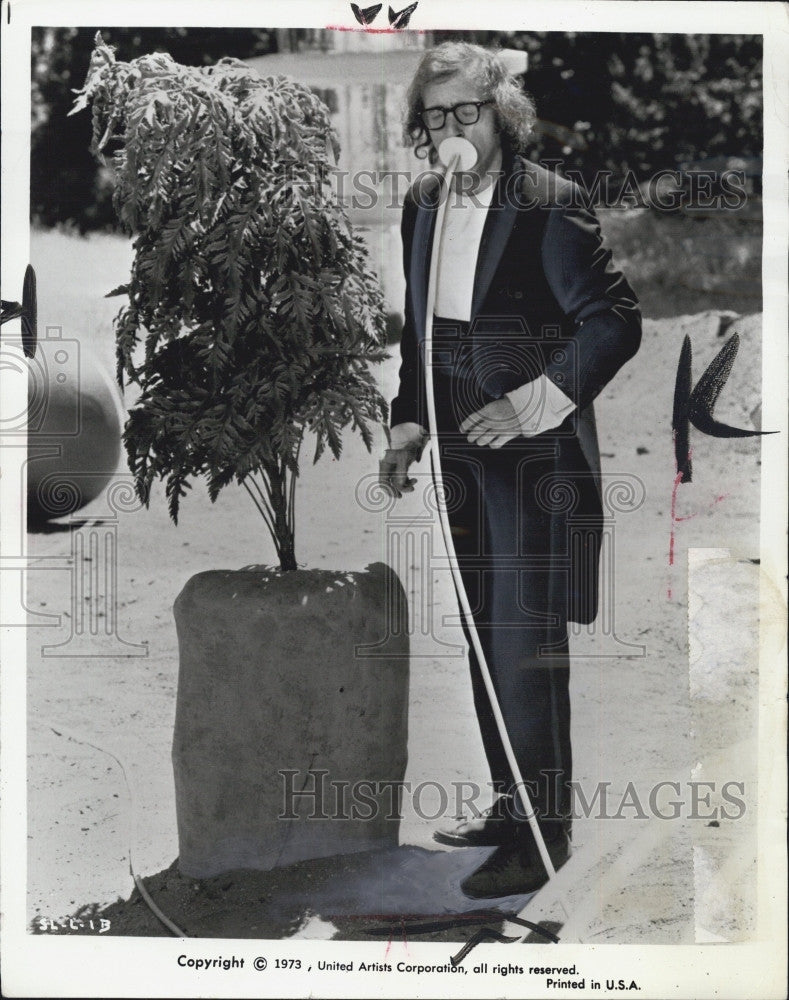 1974 Press Photo Woddy Allen  American screenwriter, director, actor, comedian. - Historic Images