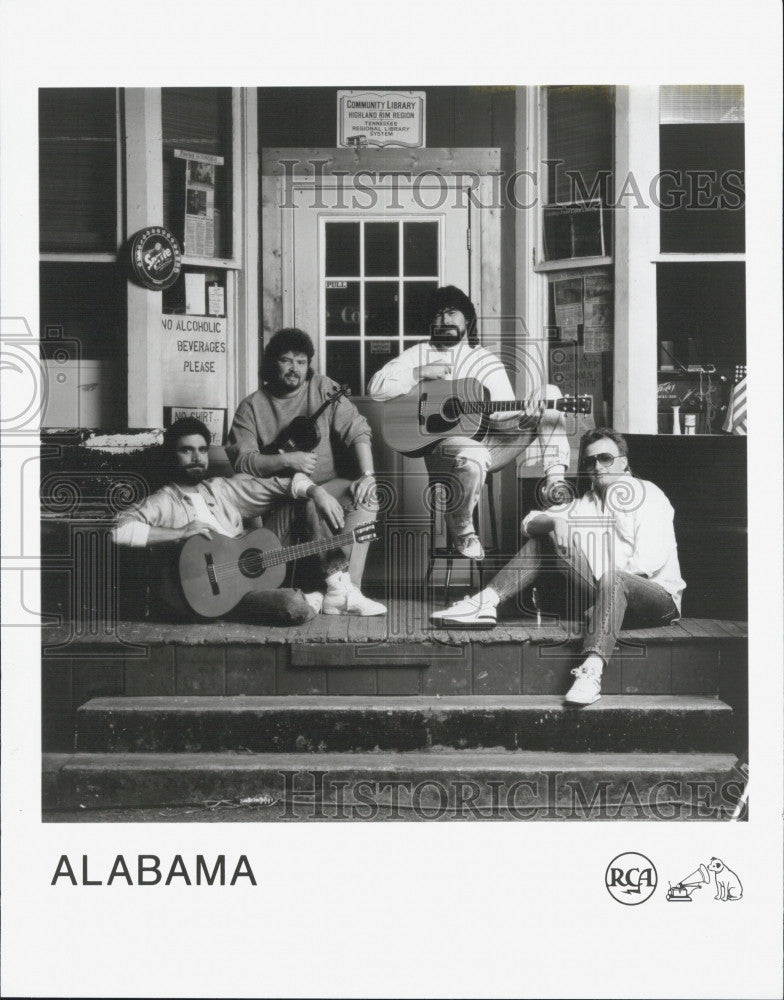 Press Photo American Country Music Band Alabama - Historic Images