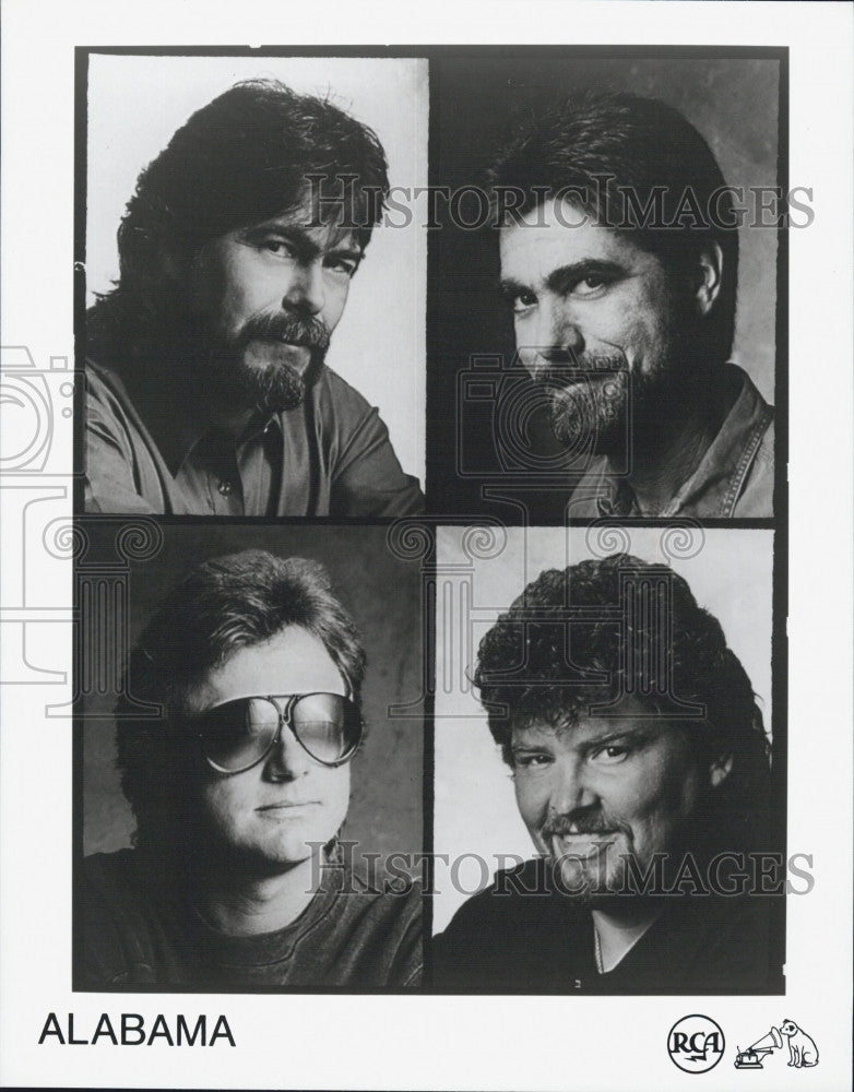 Press Photo Country Music Band Alabama Cover Picture For Born Country Album - Historic Images