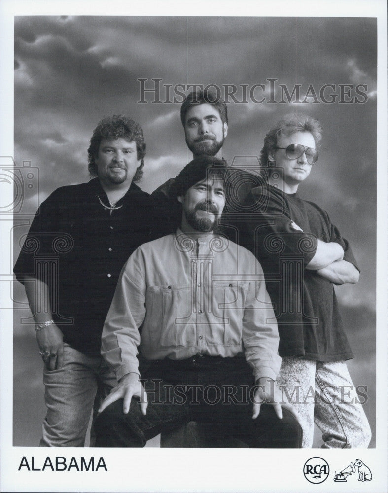 1999 Press Photo Country Music Band Alabama RCA Victor Records - Historic Images