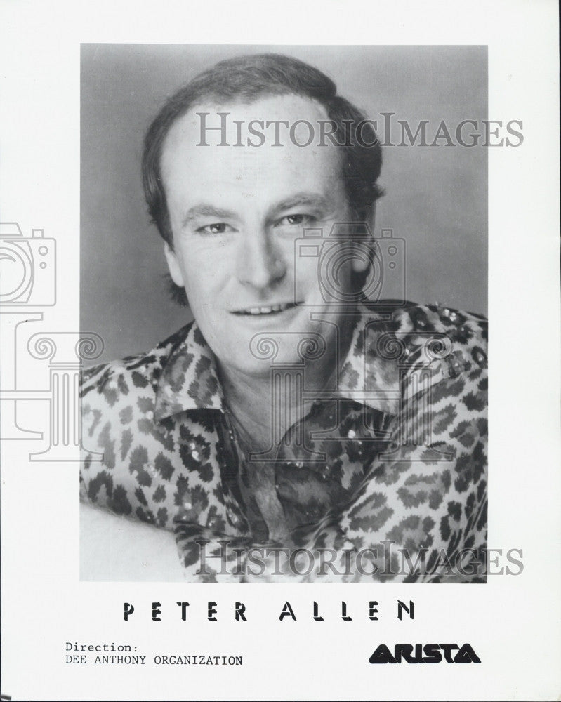 Press Photo Singer Songwriter Peter Allen - Historic Images