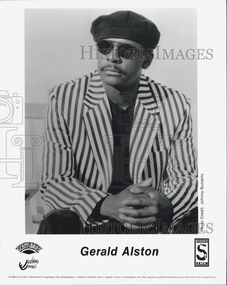 1994 Press Photo Musician, Gerald Alston on Street Life label - Historic Images