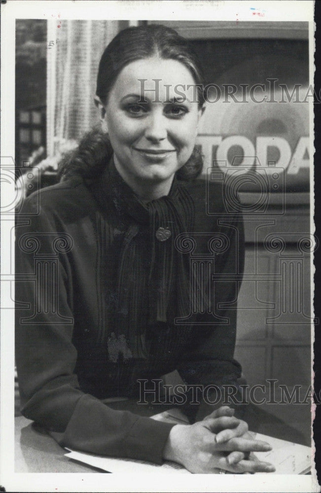 Press Photo Jane Pauley Correspondent NBC Today Show - Historic Images