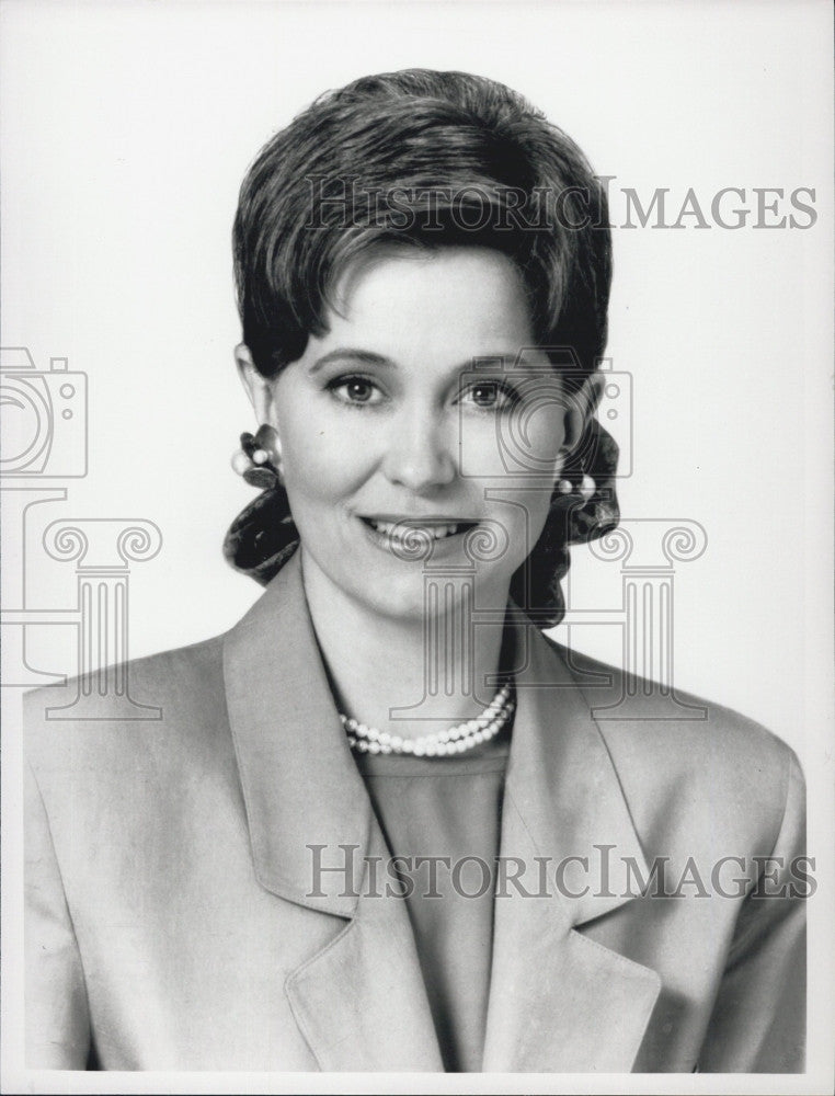 1990 Press Photo Reporter News Anchor Jane Pauley - Historic Images