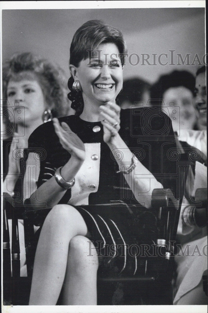 1989 Press Photo Jane Pauley Attends Class Day At Harvard - Historic Images