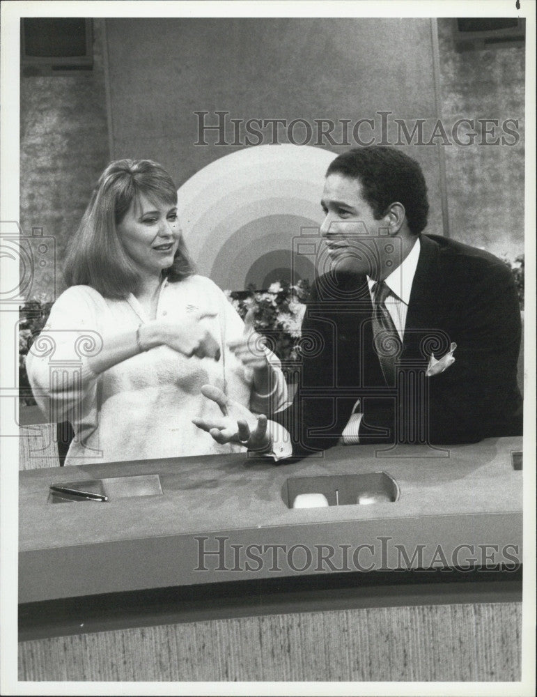 1984 Press Photo NBC Today show anchor,Jane Pauley &amp; Bryant Gumbel - Historic Images