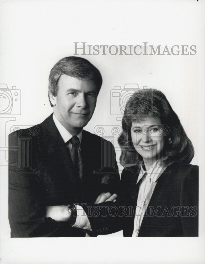 1990 Press Photo NBC Today show anchor,Jane Pauley & Tom Brokaw - Historic Images