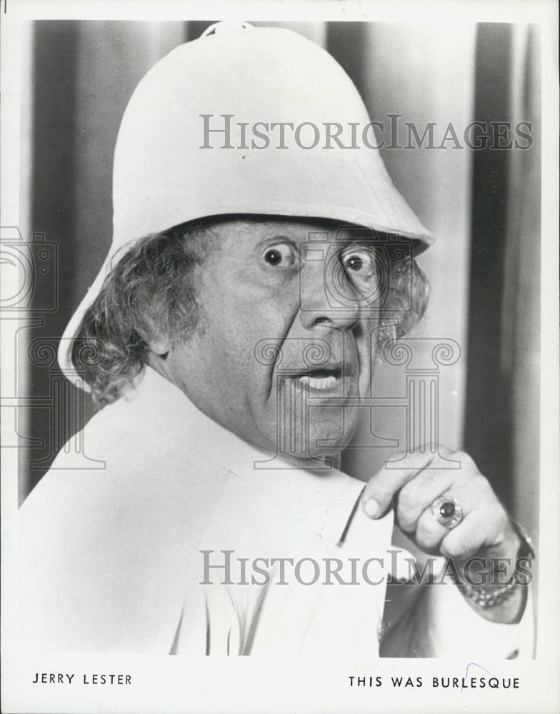 1979 Press Photo Jerry Lester Actor This Was Burlesque - Historic Images