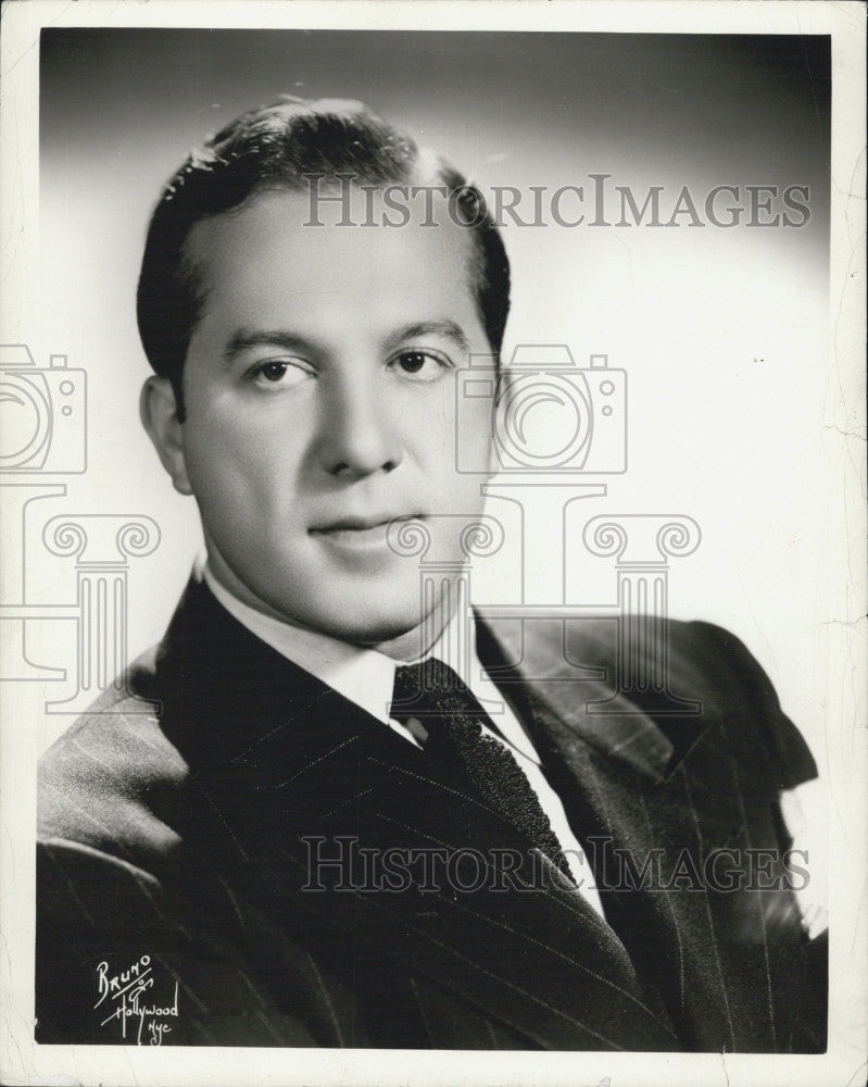 1942 Press Photo Comedy star of the Bing Crosby show, Jerry Lester - Historic Images