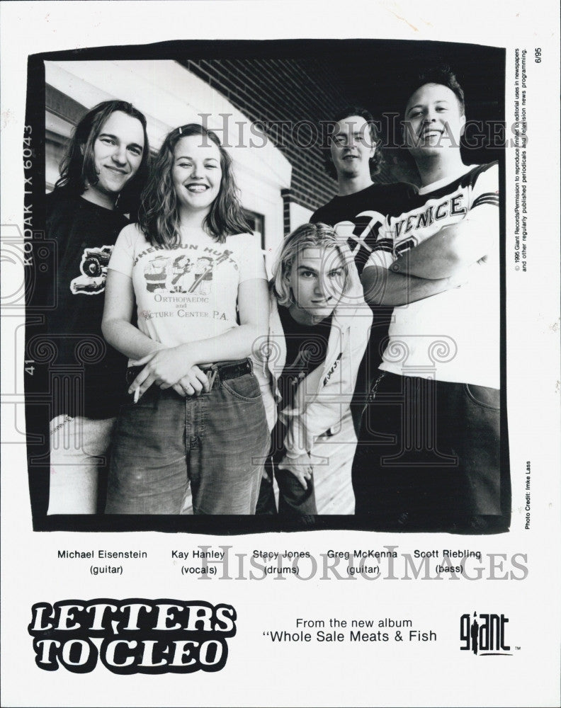 1995 Press Photo  Band Letters to Cleo,S Riebling,S Jones,G MCKenna,K Hanley - Historic Images