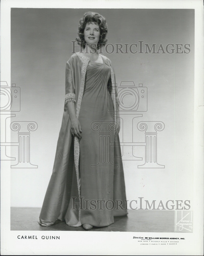 1972 Press Photo  Recording star, Carmel Quinn - Historic Images