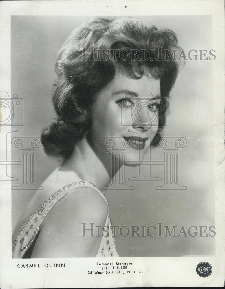 1963 Press Photo  Recording star, Carmel Quinn - Historic Images