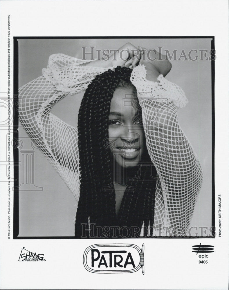 Press Photo Musician, Patra on Epic label - Historic Images