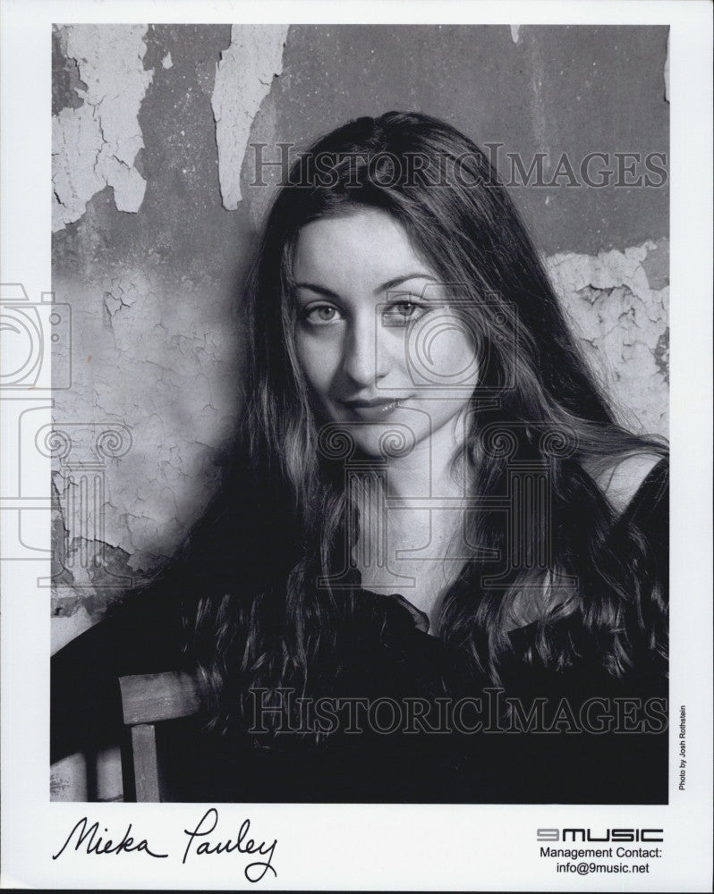 2004 Press Photo Musician, Mieka Pauley  for 9Music - Historic Images