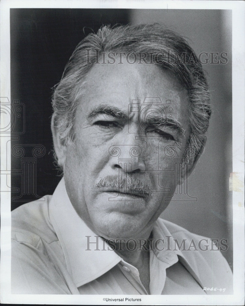 1973 Press Photo Anthony Quinn in &quot;The Don Is Dead&quot; - Historic Images