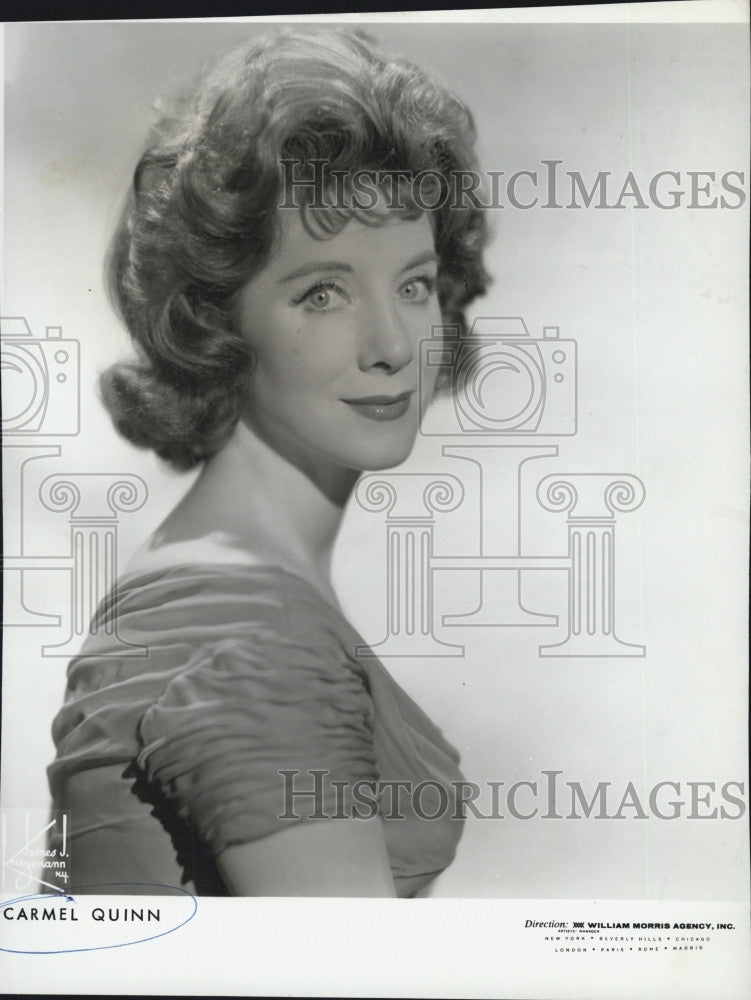 1963 Press Photo Recording artist, Carmel Quinn - Historic Images