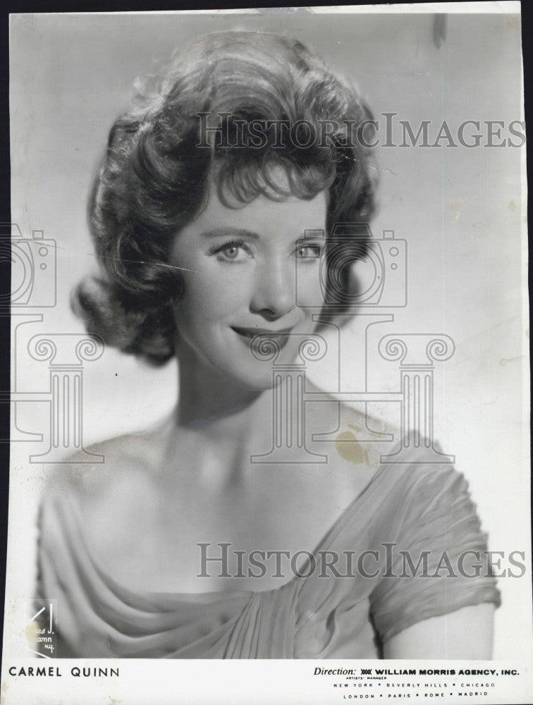 1964 Press Photo Recording artist, Carmel Quinn - Historic Images