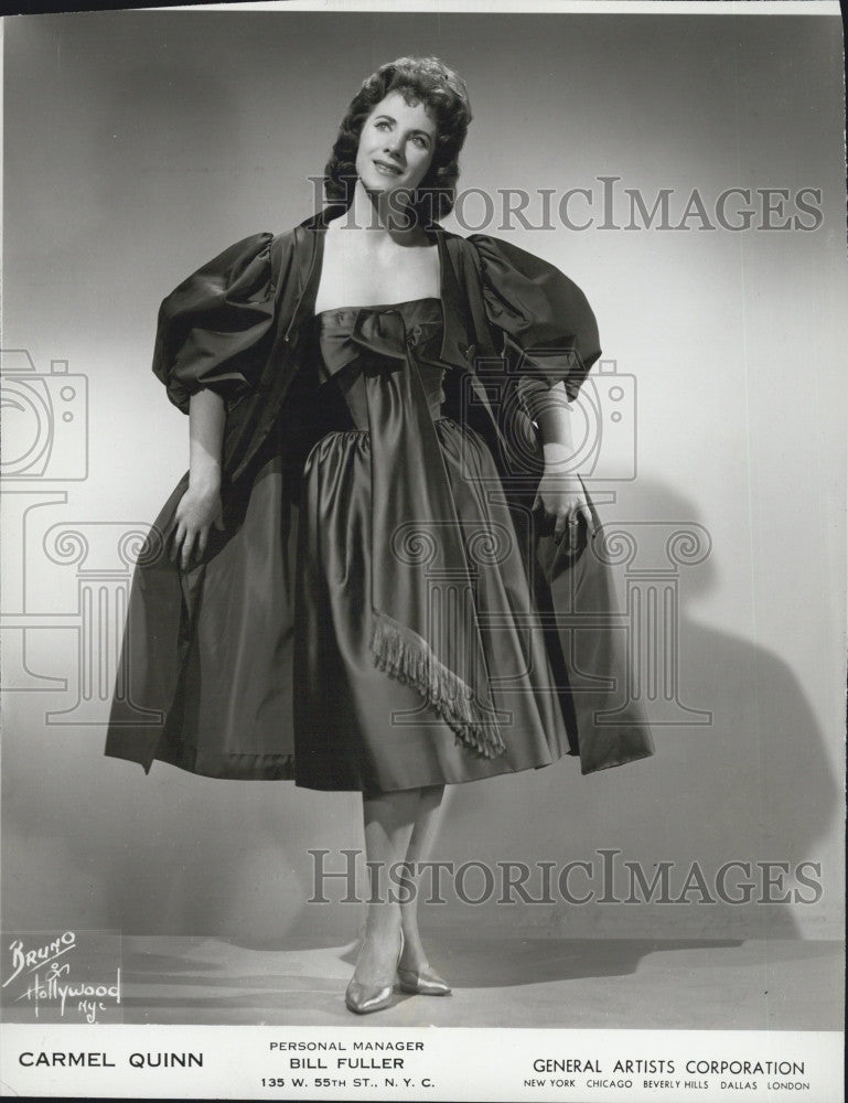 1961 Press Photo Recording artist, Carmel Quinn - Historic Images