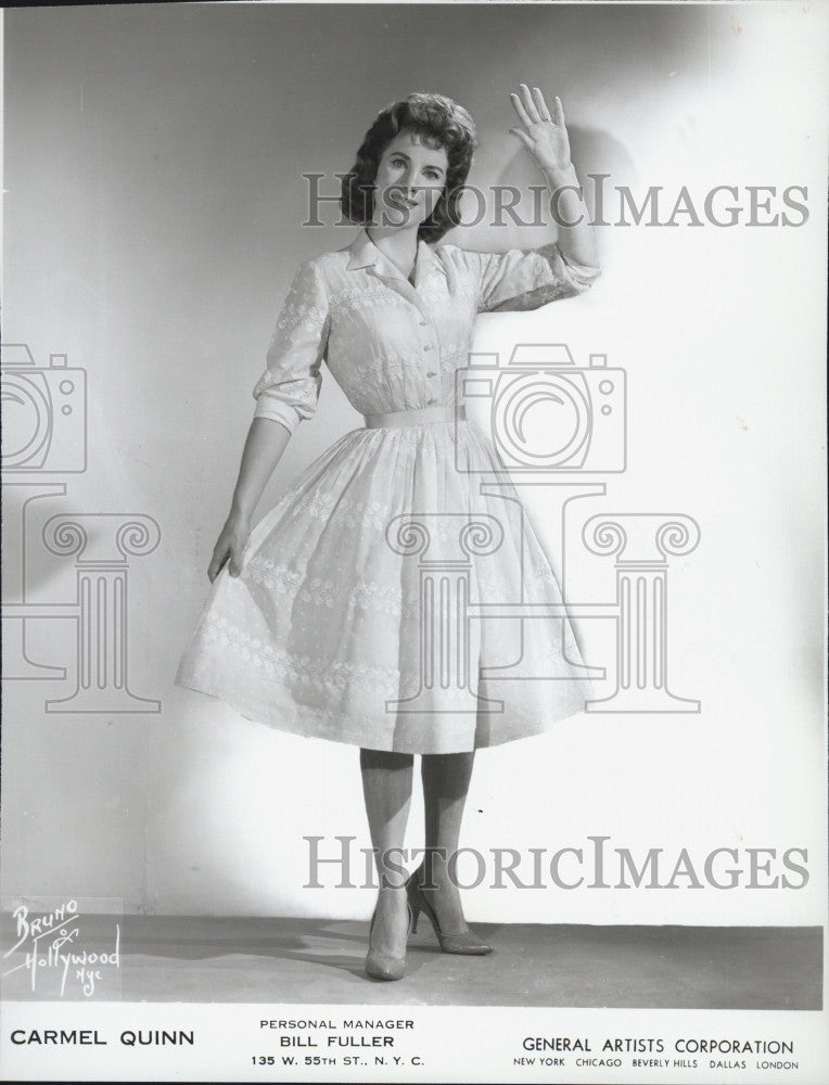 1961 Press Photo Recording artist, Carmel Quinn - Historic Images