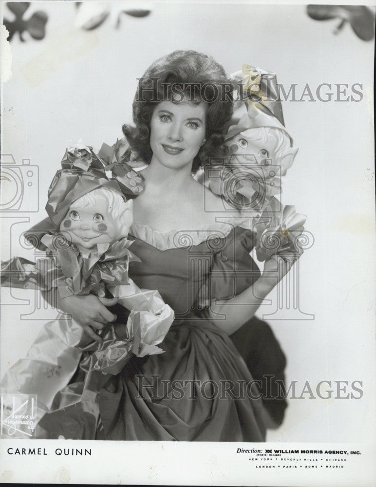 1963 Press Photo Recording artist, Carmel Quinn - Historic Images