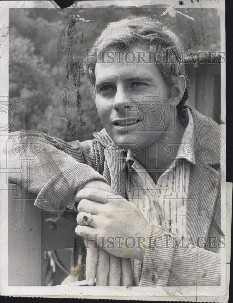 1968 Press Photo Actor, Don Quinn in &quot;The Virginian&quot; - Historic Images