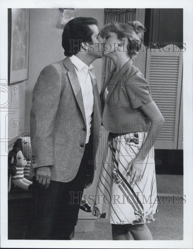 Press Photo Actress Linda Purl Actor Henry Winkler TV show Happy Days - Historic Images