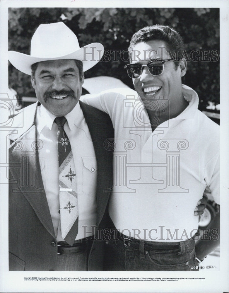 1987 Press Photo Actors Lou Valdez &amp; Daniel Valdez in &quot;La Bamba&quot; - Historic Images