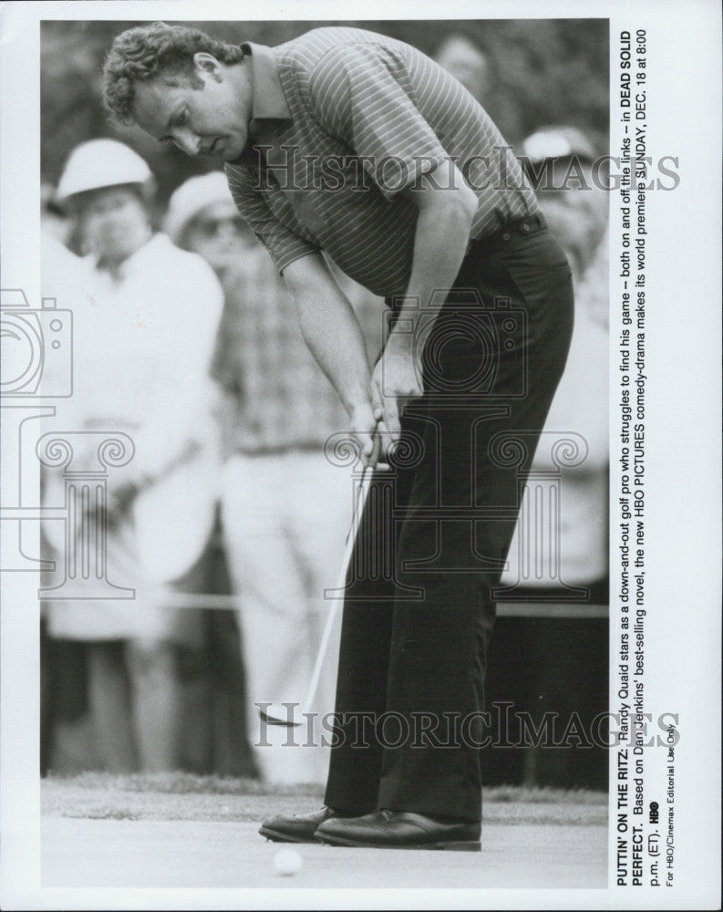 1988 Press Photo Actor Randy Quaid in &quot;Dead Solid Perfect&quot; - Historic Images