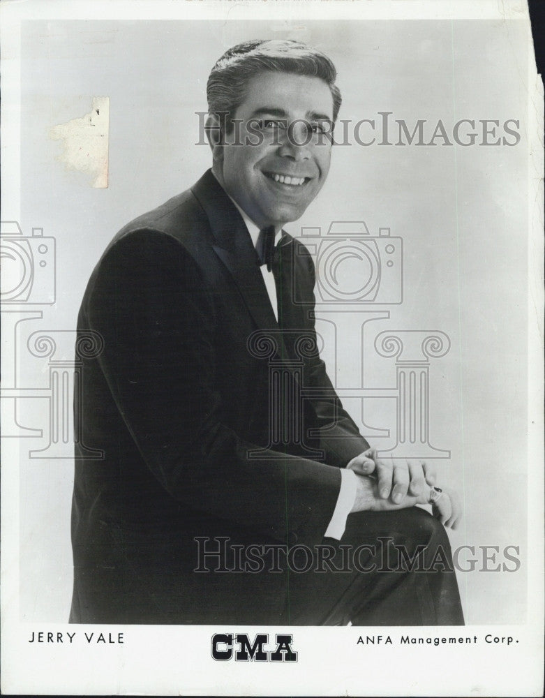 1970 Press Photo Recording artist, Jerry Vale - Historic Images