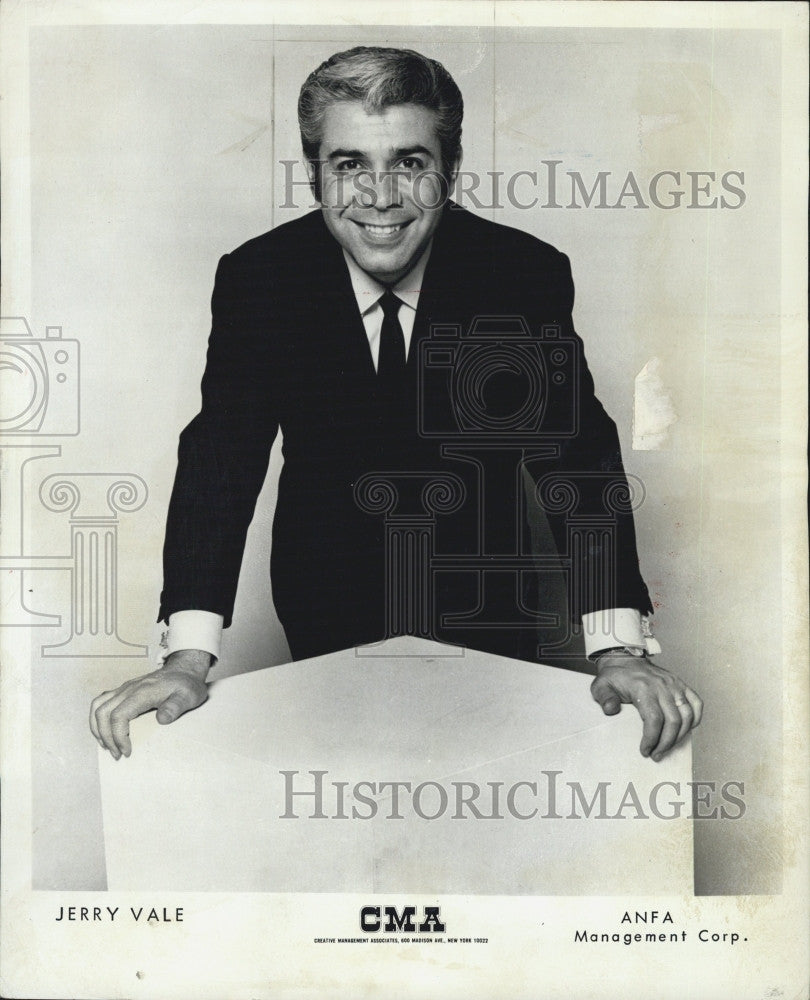 1971 Press Photo Recording artist, Jerry Vale - Historic Images