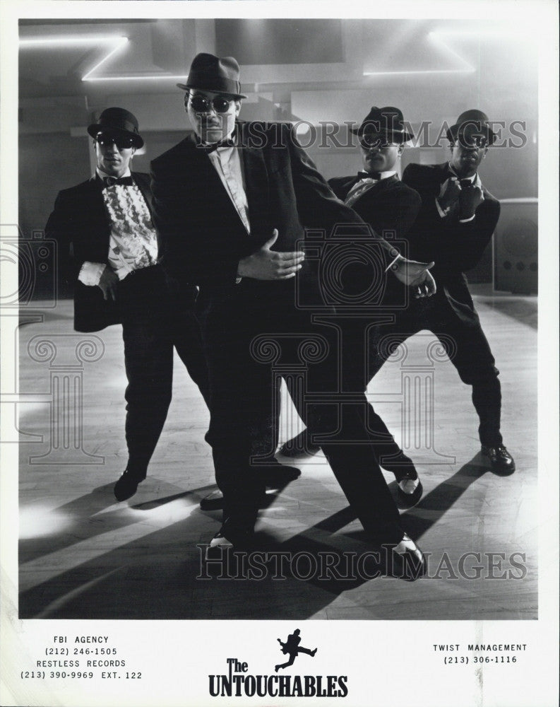 1989 Press Photo Music group, The Untouchables - Historic Images