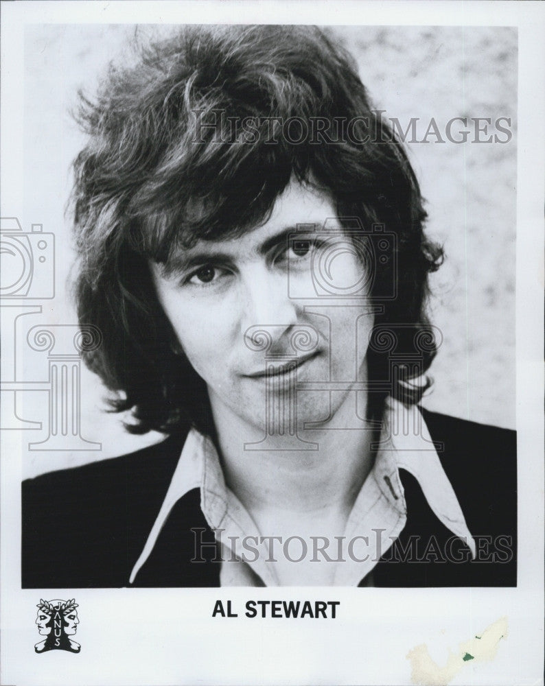 1977 Press Photo Folk-rock singer-songwriter and guitarist Al Stewart - Historic Images