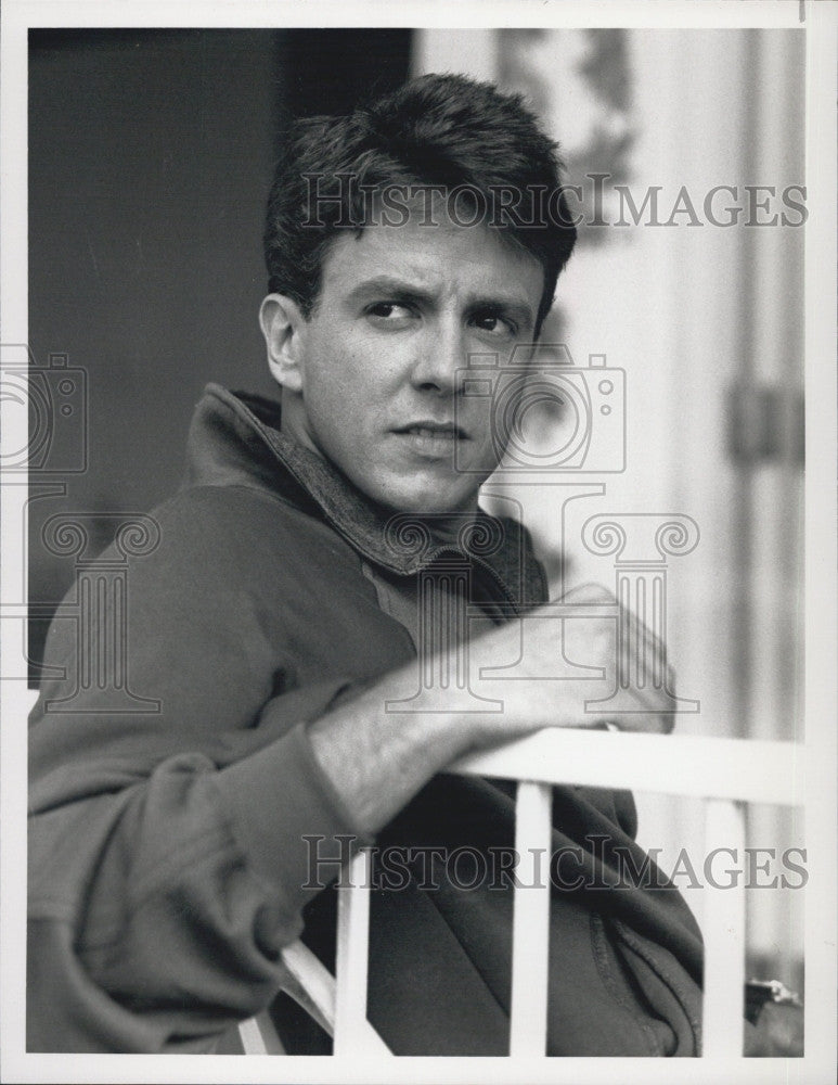 1989 Press Photo Actor,Scott Valentine in &quot;Family Ties&quot; - Historic Images