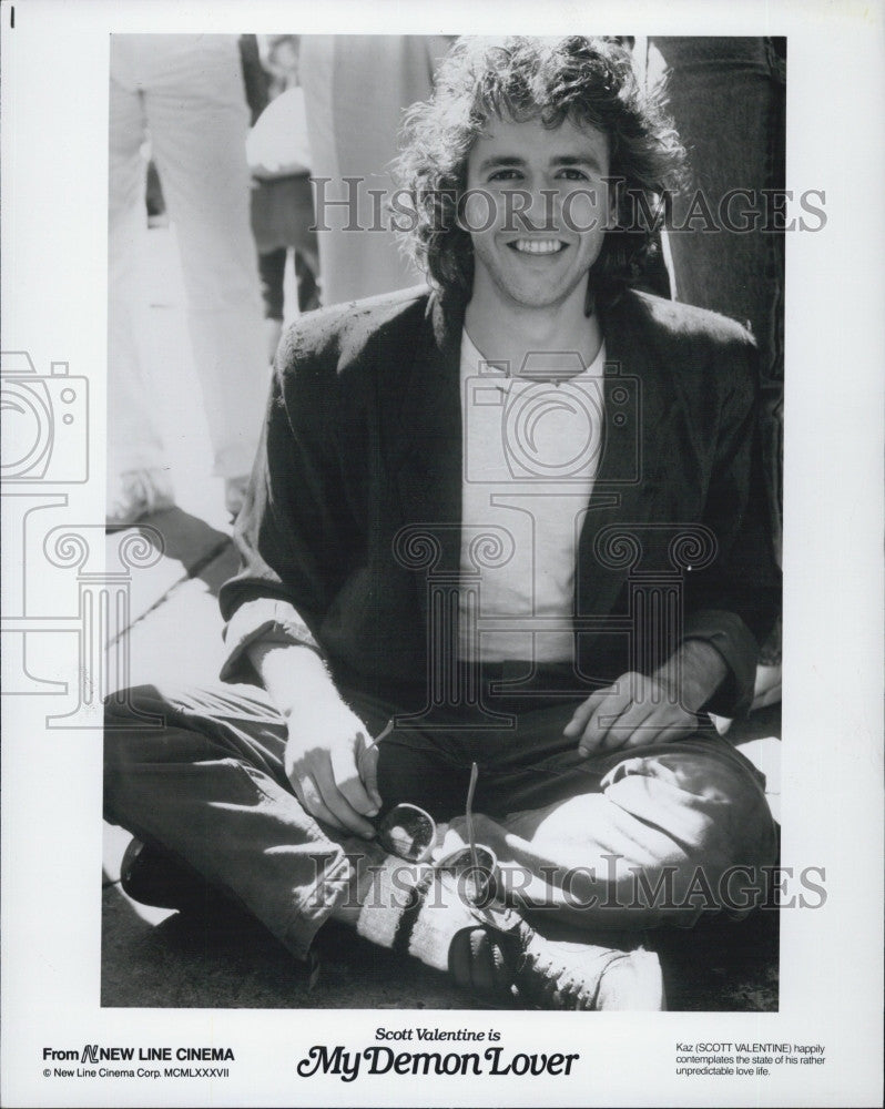 1987 Press Photo ,Scott Valentine  in &quot;My Demon Lover&quot; - Historic Images