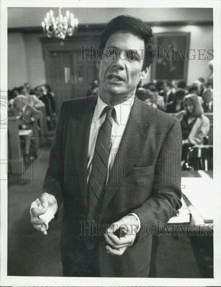 1987 Press Photo Ron Leibman in &quot;Terrorist on Trial: The US vs. Salim Ajami&quot; - Historic Images