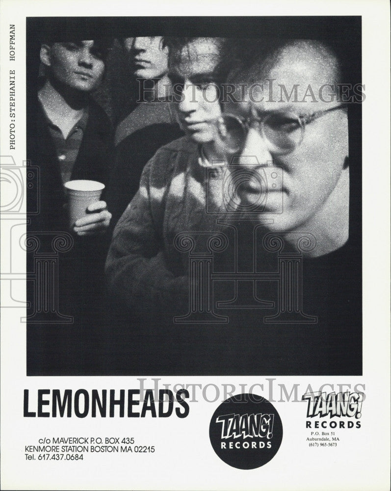 1989 Press Photo COPY Band Lemonheads Group Pic Of Taang Records - Historic Images