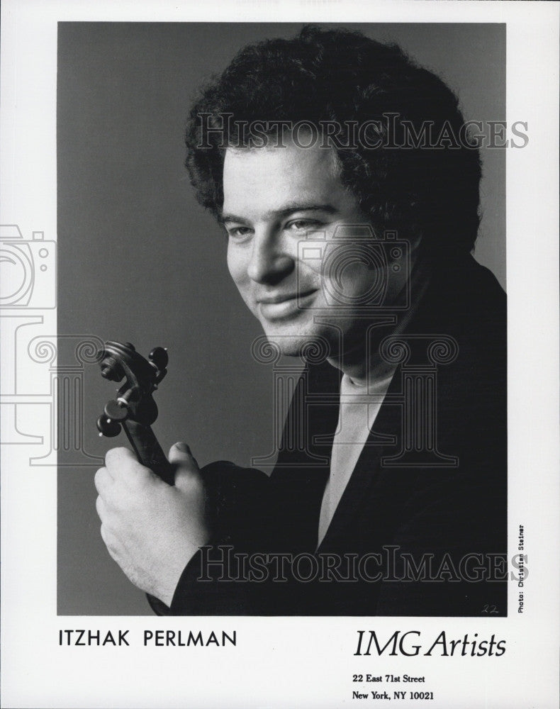 Press Photo Violinist Itzhak Perlman - Historic Images