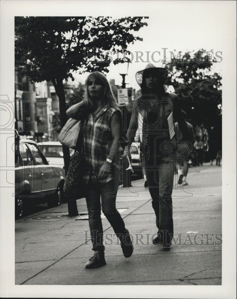 Press Photo Aerosmith&#39;s Steven Tyler  and wife - Historic Images