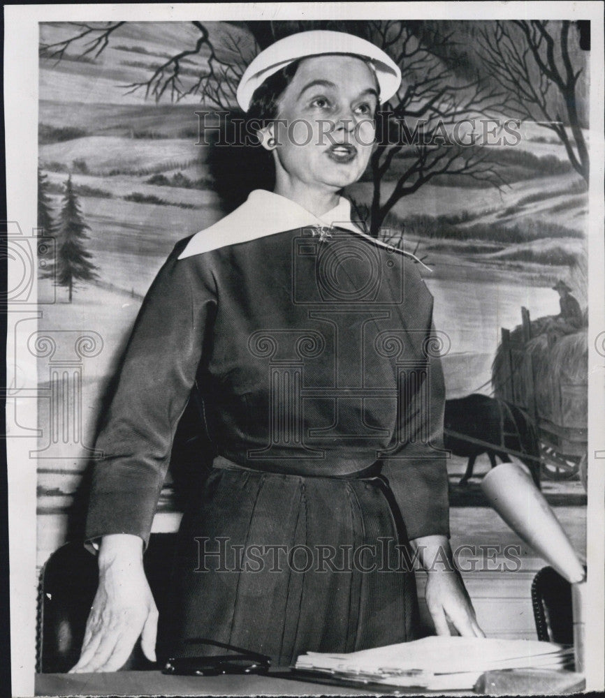 1953 Press Photo Mrs Oveta Culp Hobby Secretary of Department of Health - Historic Images