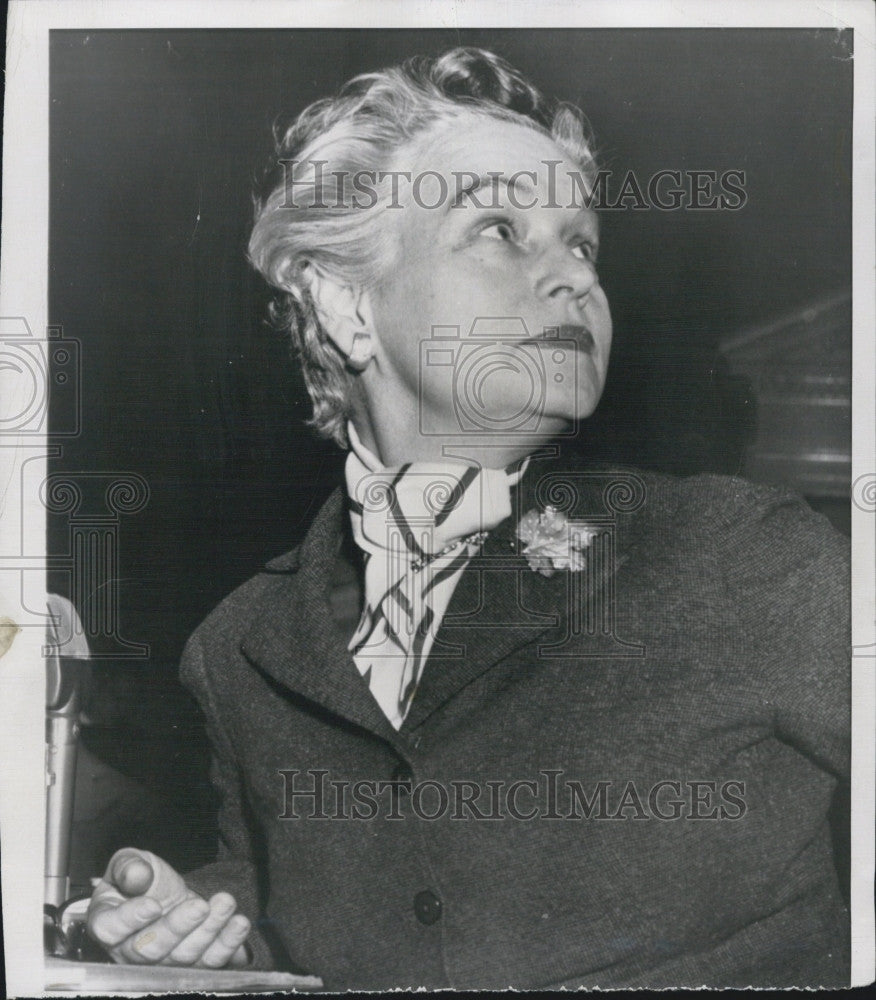 1953 Press Photo Secretary of Health &amp; Welfare Mrs Oveta Culp Hobby - Historic Images