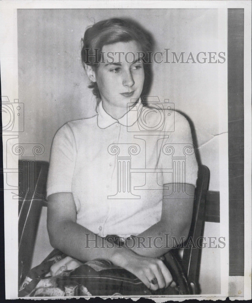 1956 Press Photo Grace Ewing, Runaway Found - Historic Images