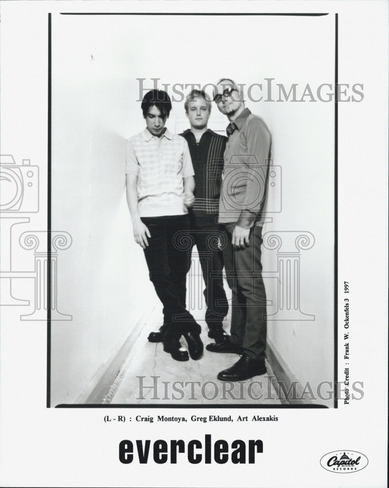 1997 Press Photo Music Group Everclear with Capitol Records - Historic Images