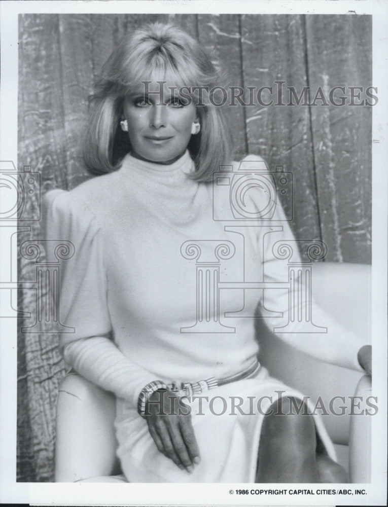 1986 Press Photo Linda Evans,American Actress star in &quot;Dynasty&quot;. - Historic Images