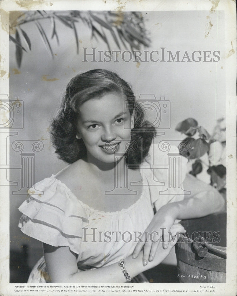 1949 Press Photo Joan Evans, American Actress. - Historic Images