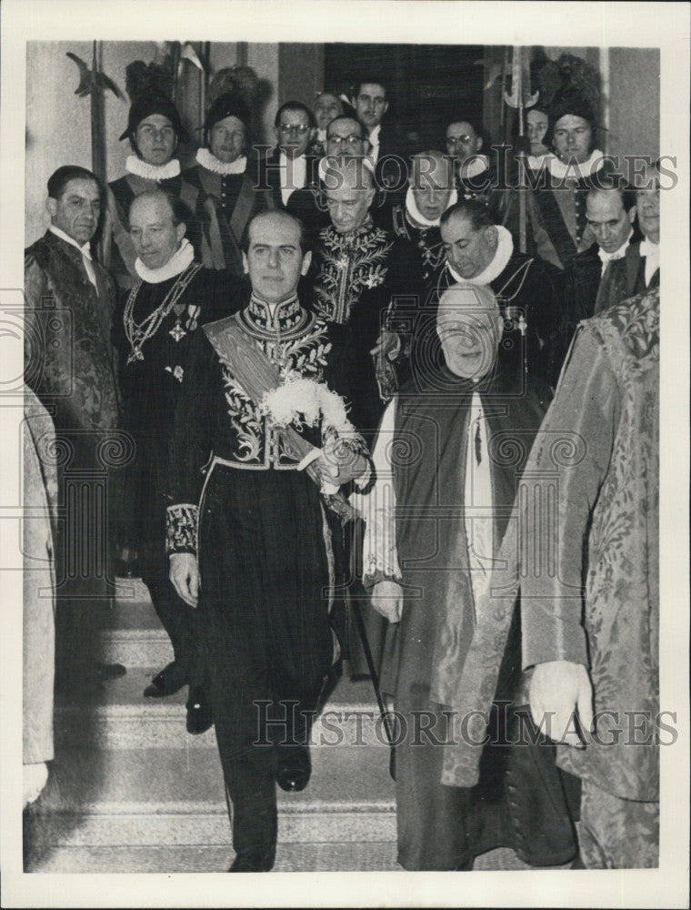 1955 Press Photo Argentine Ambassador to Holy See Maximo Etchecopar - Historic Images