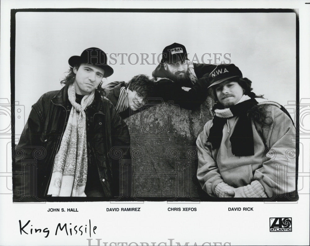 Press Photo Rock Band King Missile, Led by John S. Hall - Historic Images