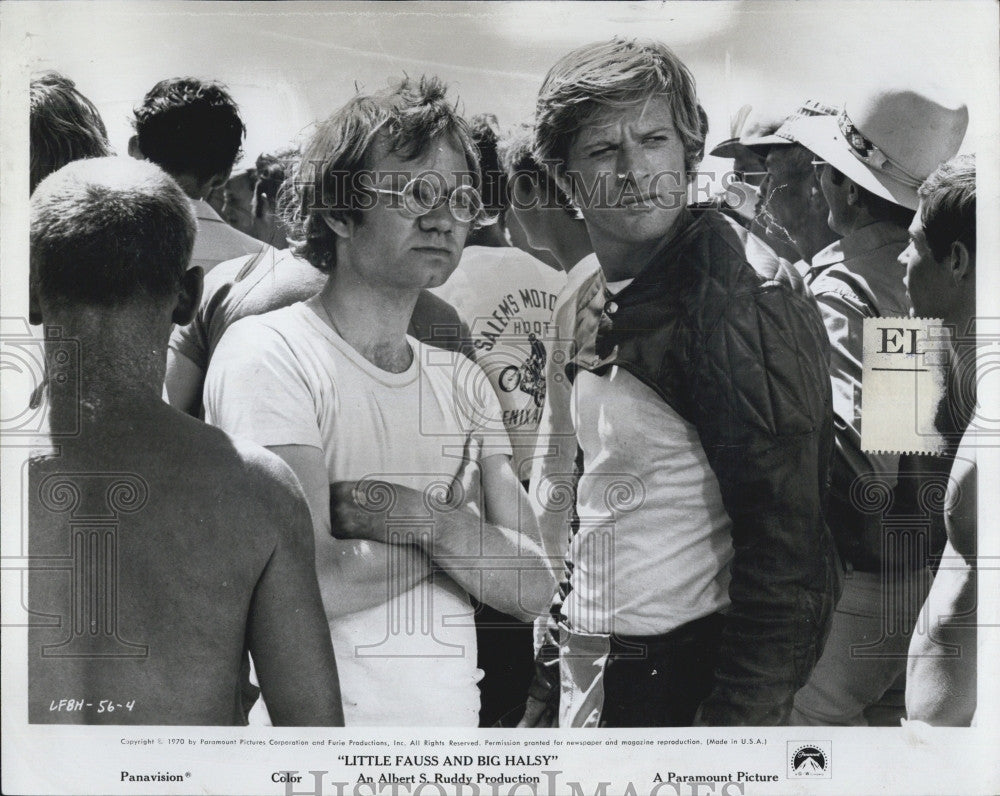 1971 Press Photo Michael Pollard &amp; Robert Redford &quot;Little Fauss and Big Halsy&quot; - Historic Images