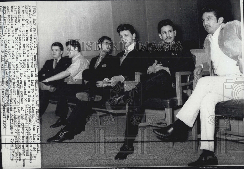 1970 Press Photo Mario Martinez, Nelson Rodriquez, Jose Rios and Gary Jerallet - Historic Images